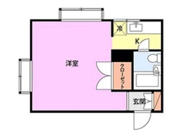 コーポあかさわ 3 間取り図