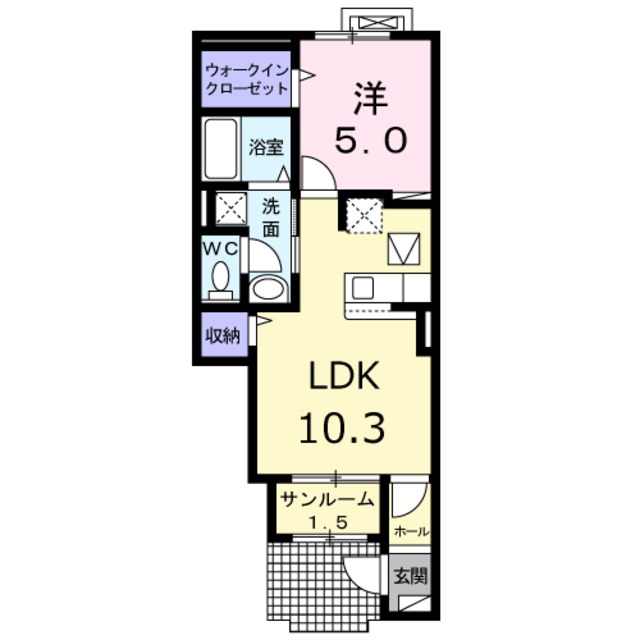 ルミナ 103 間取り図