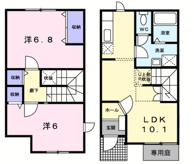 サンテラス　アーイＢ 104 間取り図