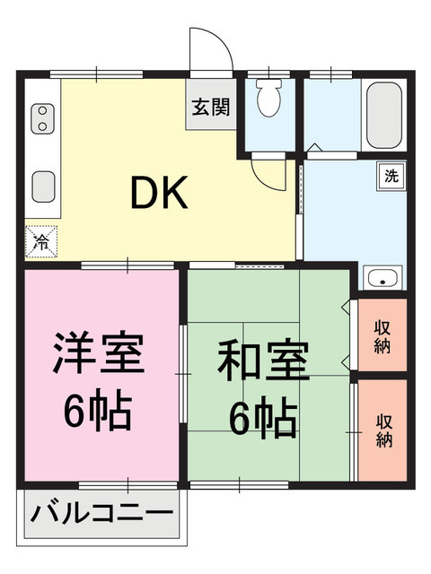 ハイツ・イースト 201 間取り図