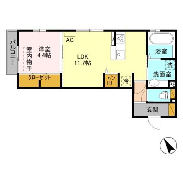 ロイヤルＤ 202 間取り図