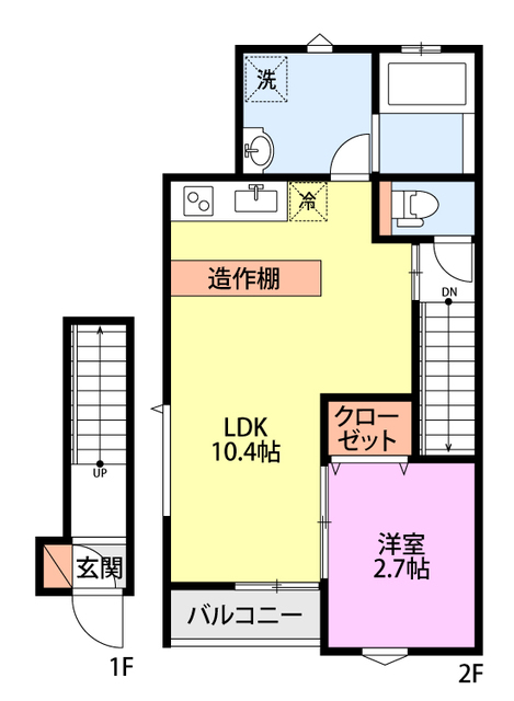 グランドコンフォートＩ 201 間取り図