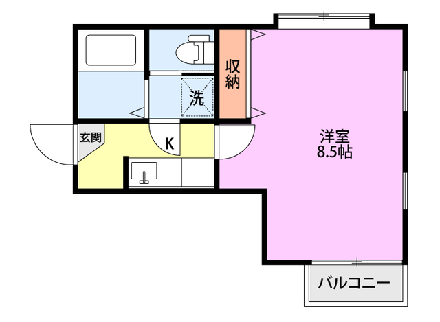 クレセント　アガソス 102 間取り図