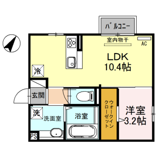 マリオン　Ⅳ 201 間取り図