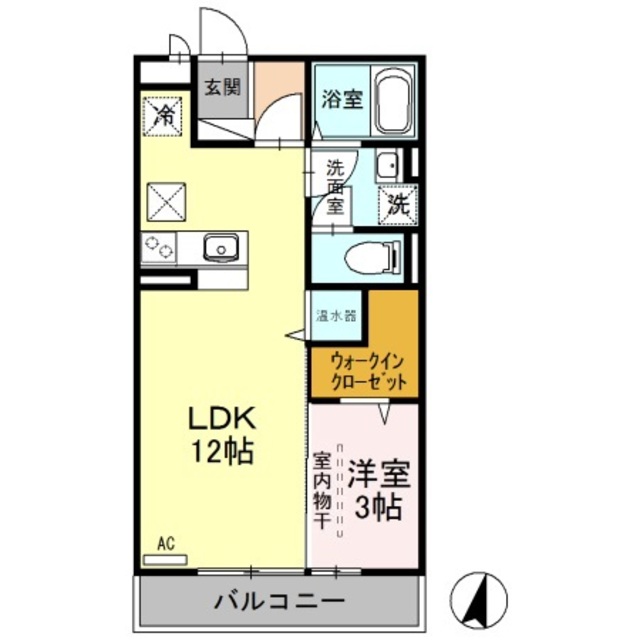 フローラ　Ｂ 102 間取り図