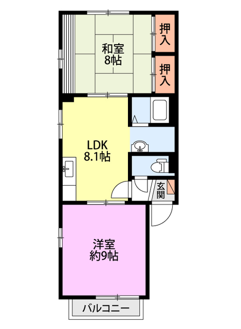 マンションＨＥＡＲＴ 205 間取り図