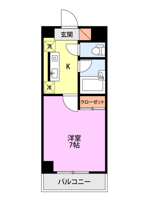 ワンノール堀之内 110 間取り図