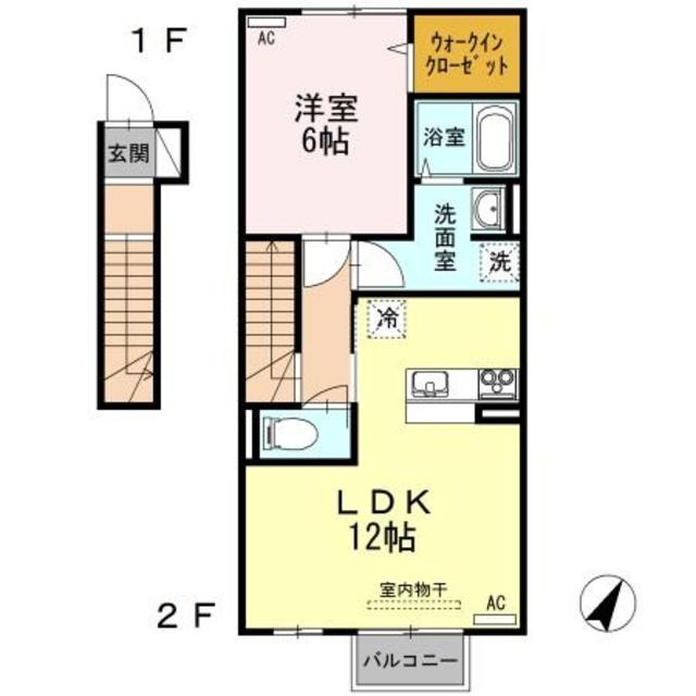 フジレスト 203 間取り図