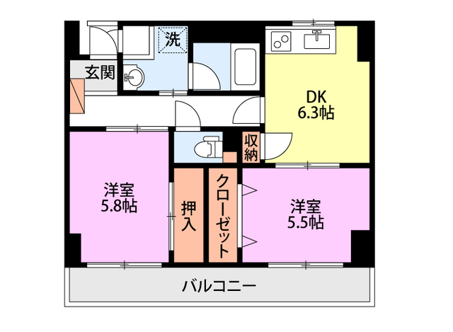 ヴューレジデンス 403 間取り図