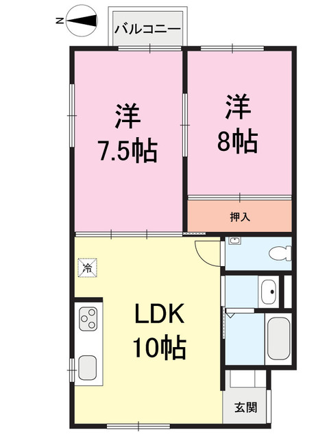サンメゾン 202 間取り図