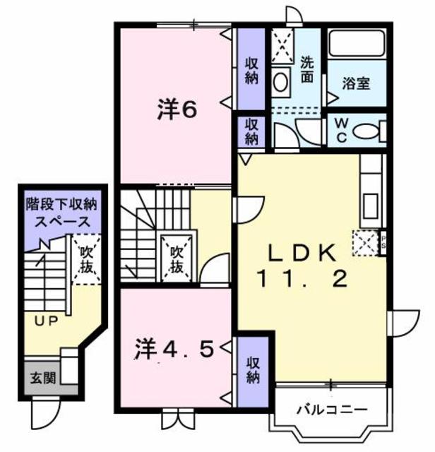 Ｔ．ＩグリーンパークＢ 202 間取り図