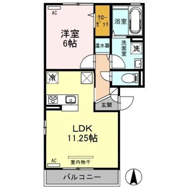 アネシス駅南 101 間取り図