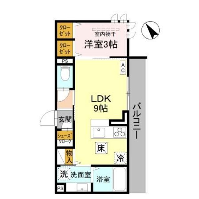 D-ROOM東明 101 間取り図