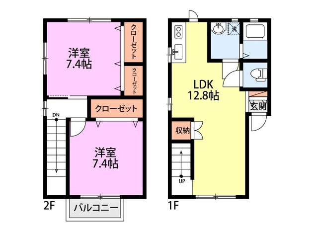ショコア小新 201 間取り図