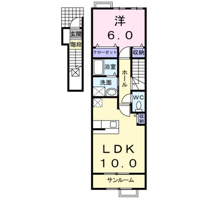 カーサ　アンビエンテ 203 間取り図