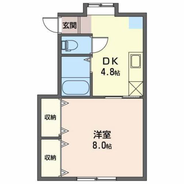 カーサ・ウィスタリア　Ａ 203 間取り図