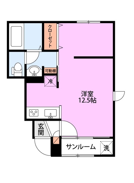 CASA　LIBERTA Ⅱ 103 間取り図