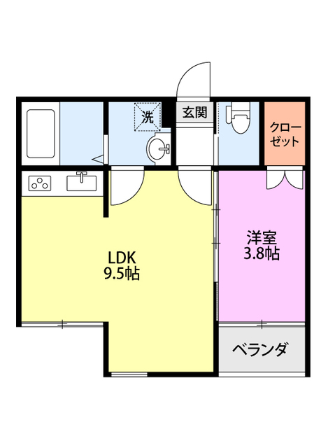 KACC213 203 間取り図