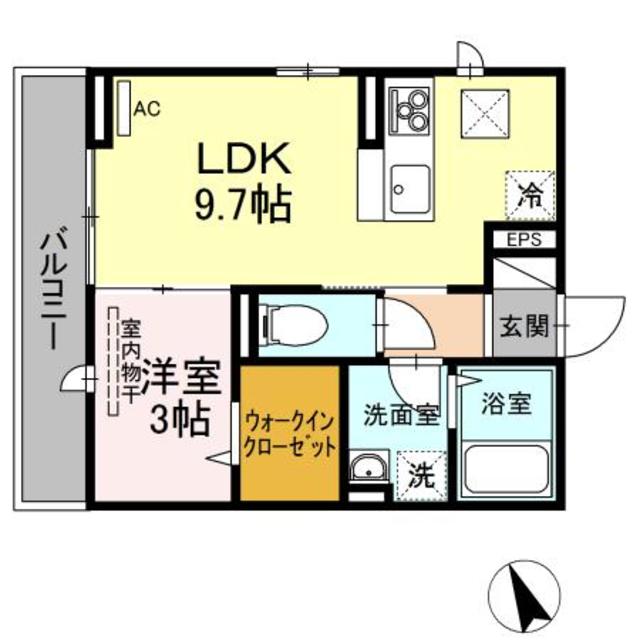 ｖｉｌｌａｇｅ ｆｌｅｕｒｉ 105 間取り図