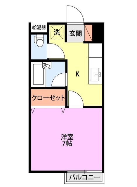 ローズマリー柳橋 202 間取り図