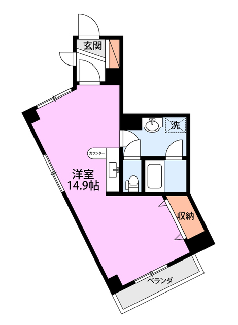 蓮潟　吉沢商会ビル 301 間取り図