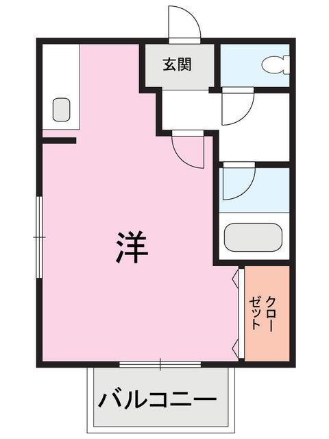 コーポひまわり 203 間取り図