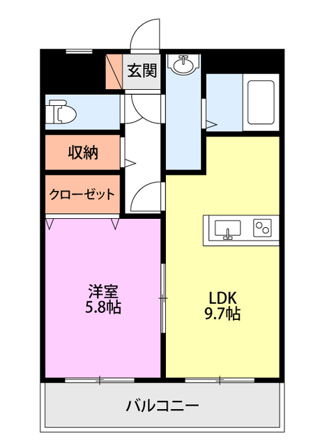 アビタシオン 201 間取り図