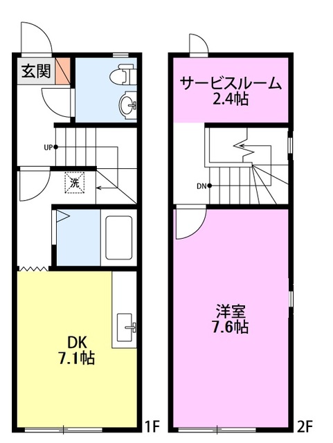 メゾネットキューブ D-4 間取り図