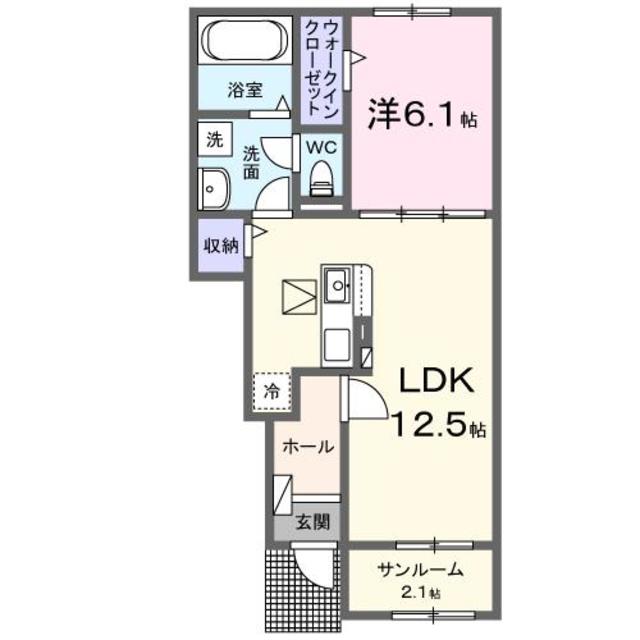 ル・ブリス 104 間取り図