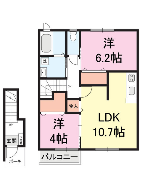 パラディ　Ｂ 203 間取り図