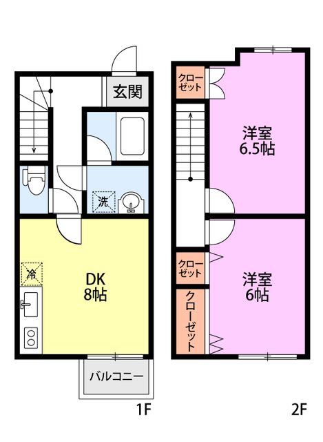 クエスト　NB B-6 間取り図
