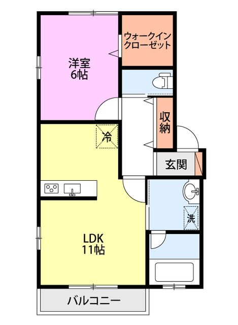 ヴィバルディＤＥ棟 E-2 間取り図