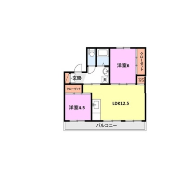 スカイクレスト与板Ⅰ 402 間取り図