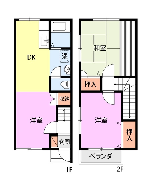 シャルム堤Ⅱ　A 2 間取り図