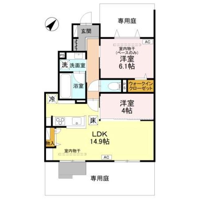 モナ・シエロ 102 間取り図