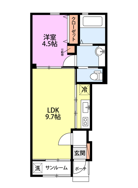 グラン・ラルジュ 103 間取り図