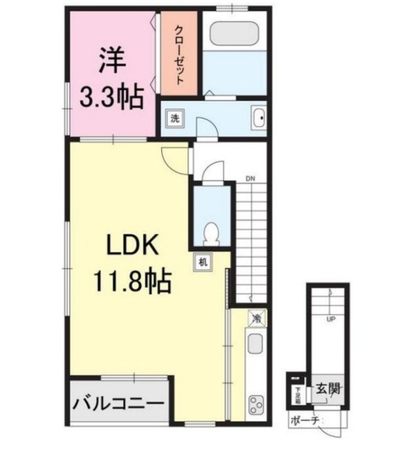 グランドコンフォートⅡ 202 間取り図