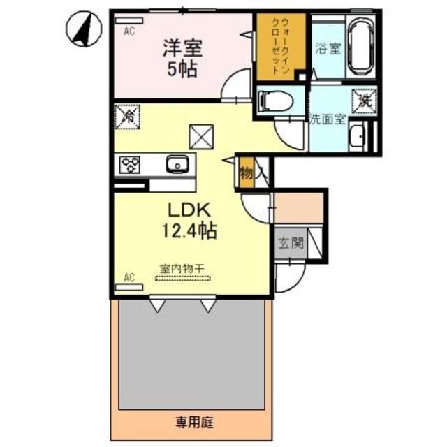 エクセレント上近江　B 102 間取り図
