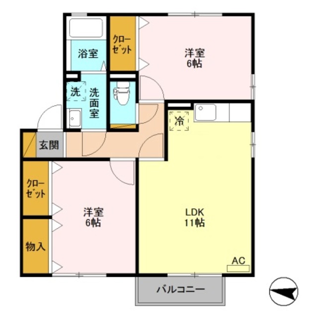 ファミィール　Ｄ 201 間取り図