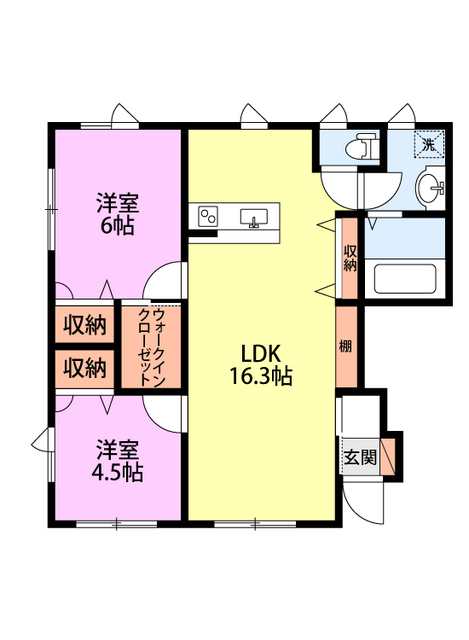 ル　パサージュ A 間取り図