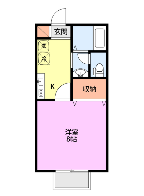 サンパティオあさひ 102 間取り図