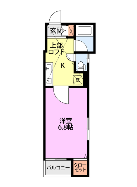 コーポサンライズ 101 間取り図