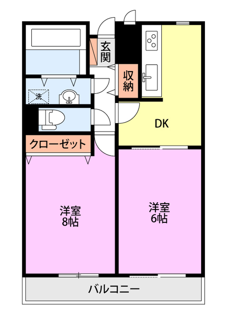 ヴィリア　ガレリア 201 間取り図