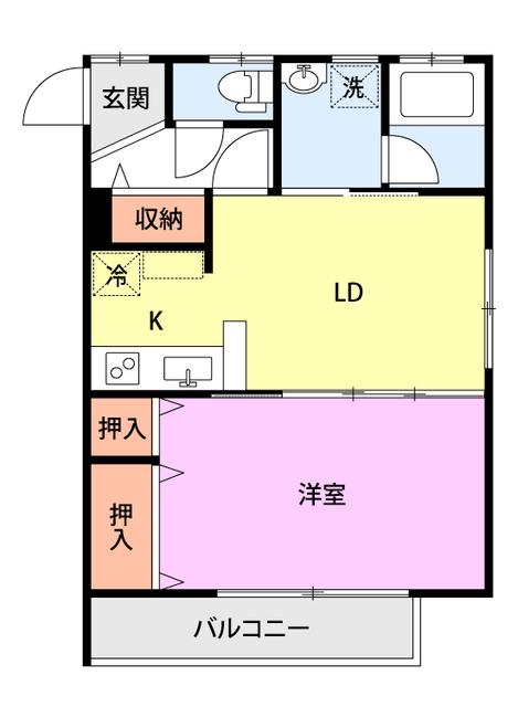 ファミール・アンカン 301 間取り図