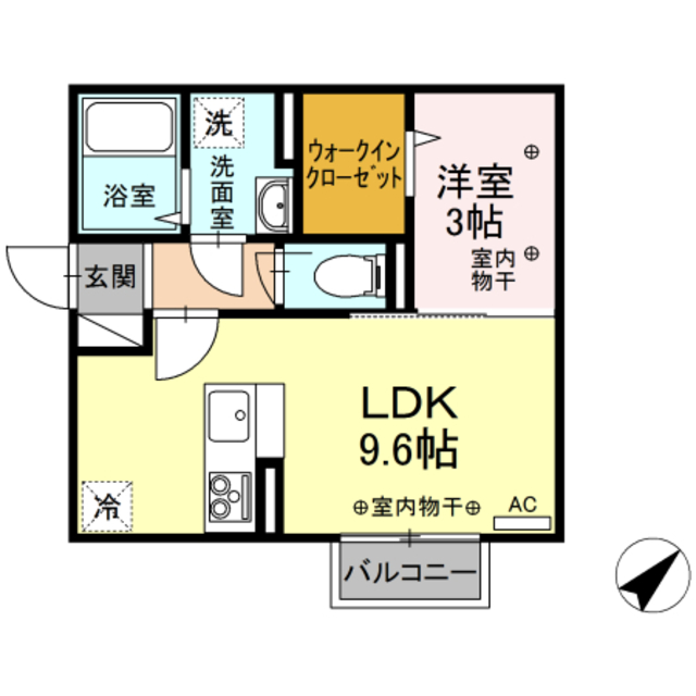 T.ハイツ豊田町 205 間取り