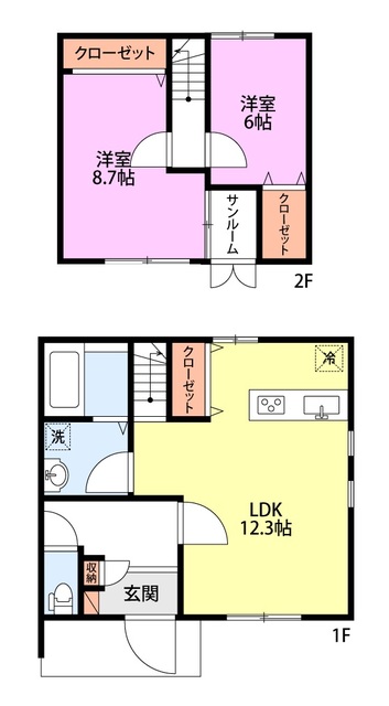 ＯｄｅｎｓｅⅡ B 間取り図