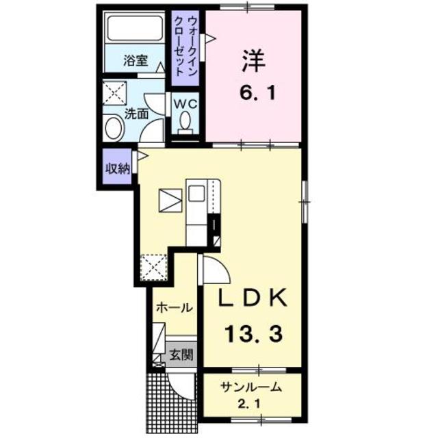 ヒカルサ新潟姥ケ山 104 間取り図