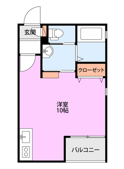 HATRE笹口 202 間取り図