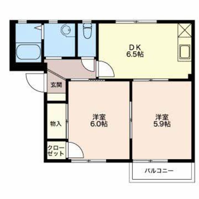 モートンＧ１　A 202 間取り図