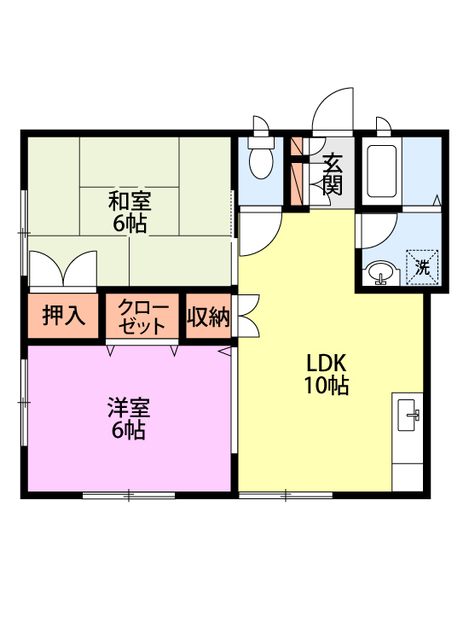 サンヒルズ 104 間取り図